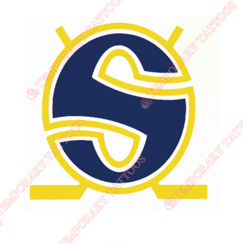 Minnesota Fighting Saints Customize Temporary Tattoos Stickers NO.7117